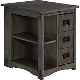 Parnell Side Table in Grey Finish Wood